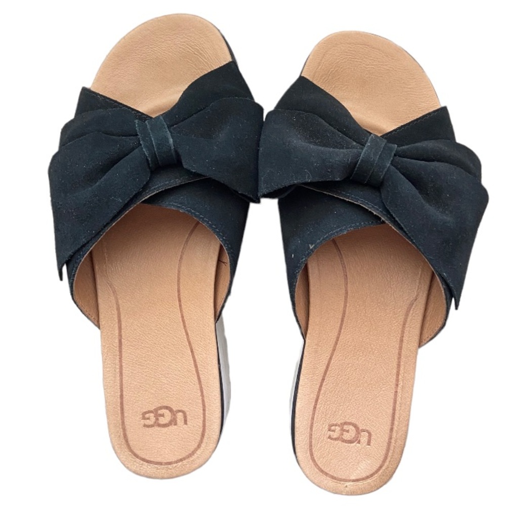 UGG Joan Suede Bow Slip Ons